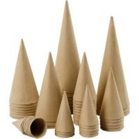 Kartininių kūgių rinkinys H 8-20cm 50vnt